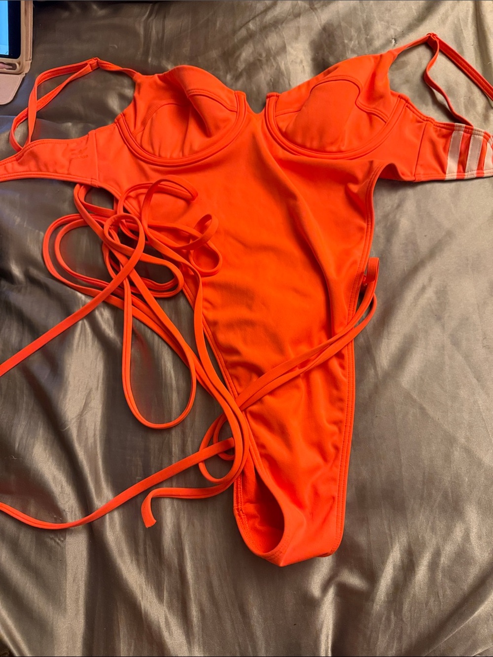 Ivy Park One Piece Swimsuit - Bright Orange